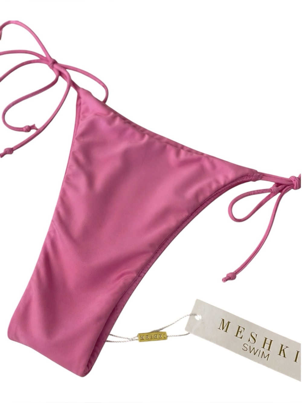 Meshki Amalia Side Tie Cheeky Bikini Bottoms NWT